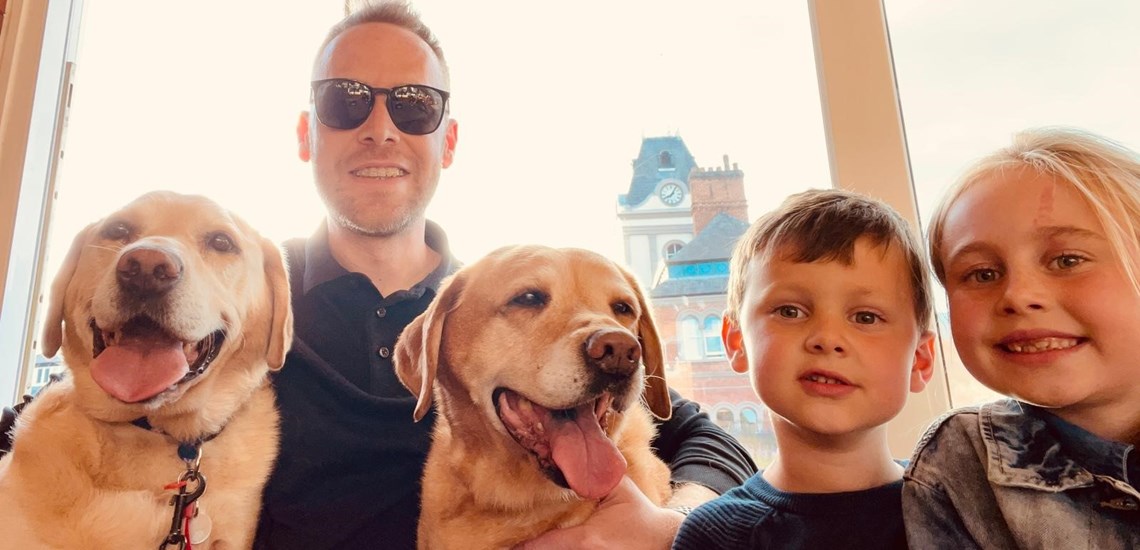 Stephen Lambert with family